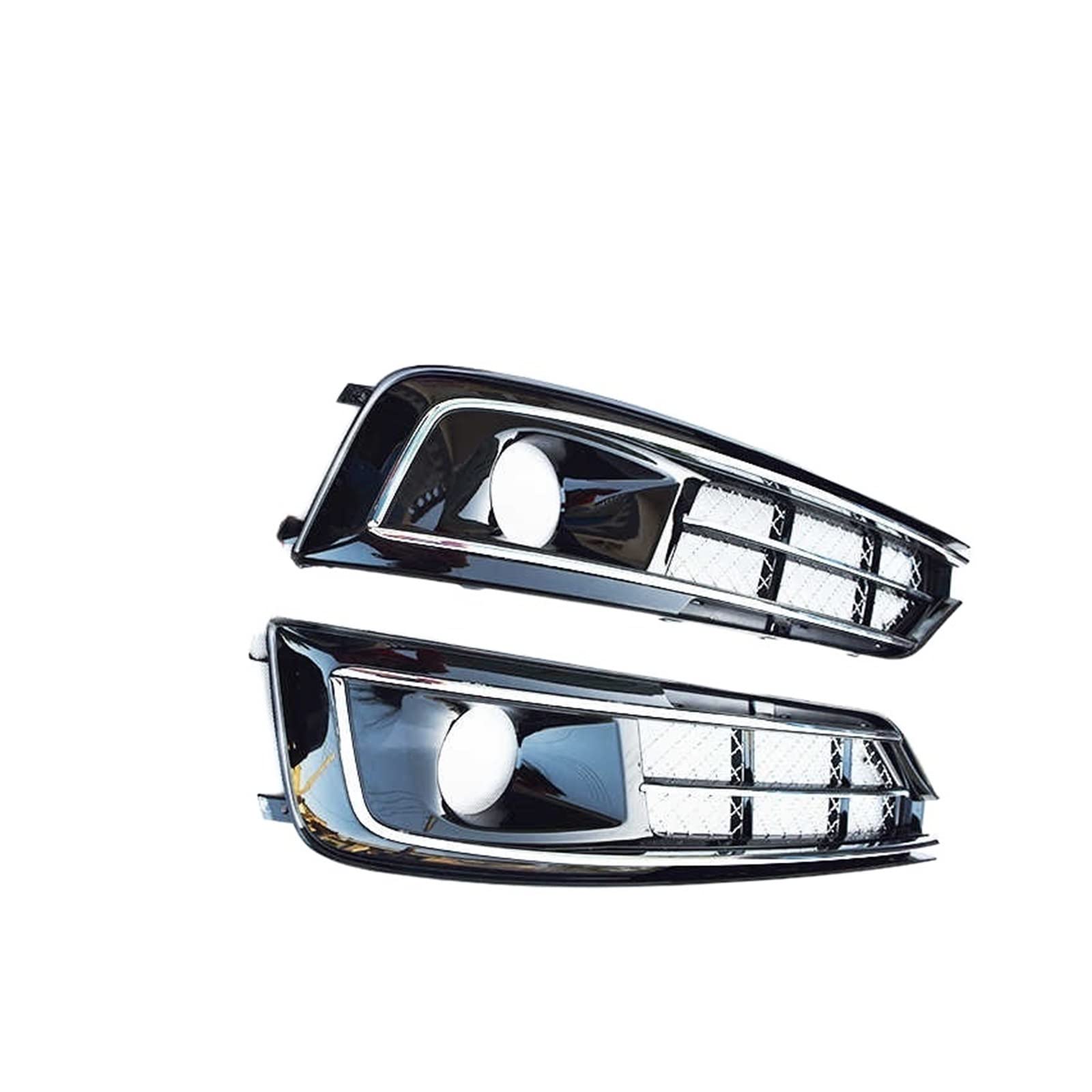 Kompatibel for Audi A8 D5 D4 2015–2018, 2 Stück Nebelscheinwerfergitter links und rechts. Rechte Auto-Nebelscheinwerfergrills in Racing-Grills, ABS-Ersatz von CXYLOVELG