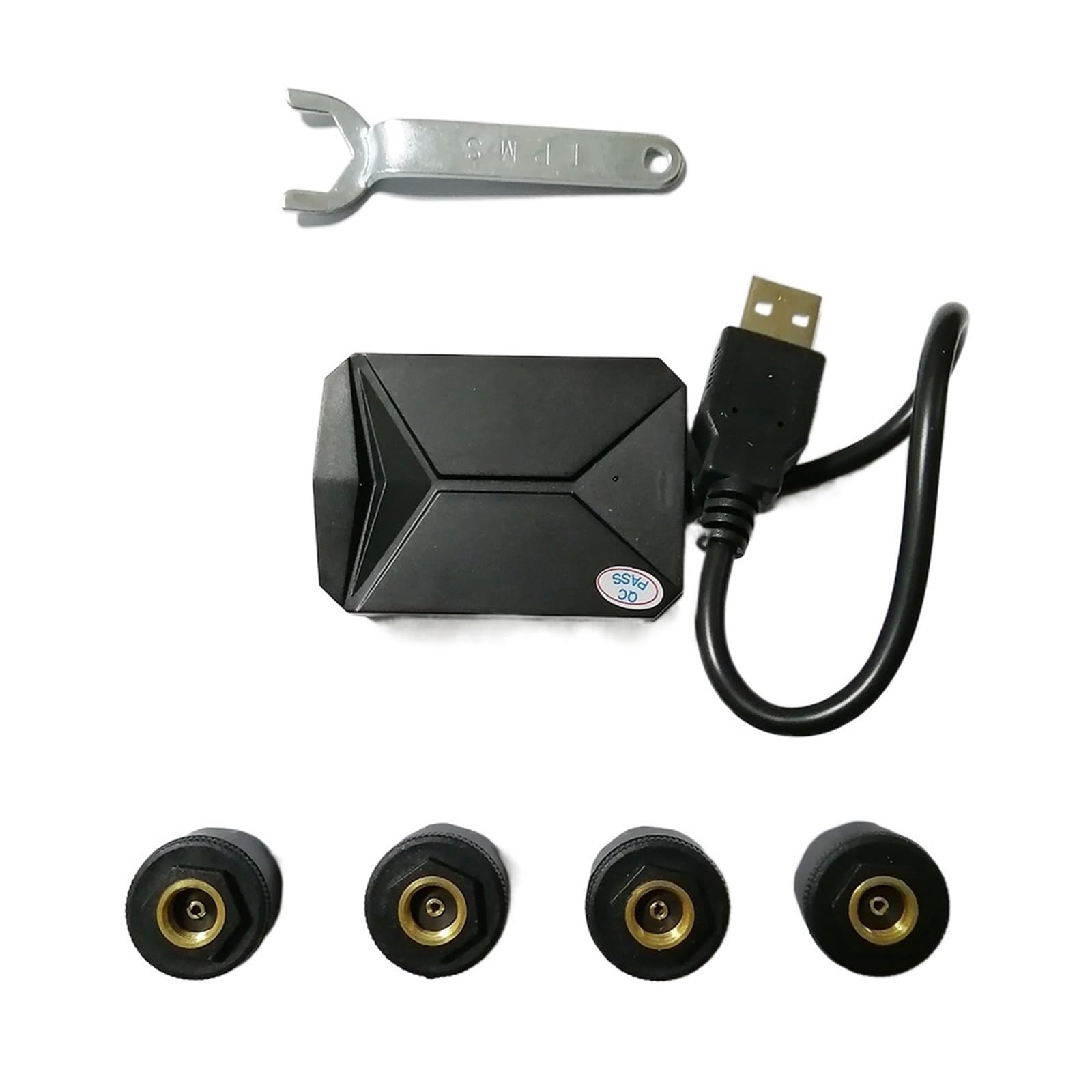 USB TPMS Reifendrucküberwachungssystem Android TPMS Reserverad Interner externer Sensor for Autoradio DVD-Player(Internal) von CXYLOVELG