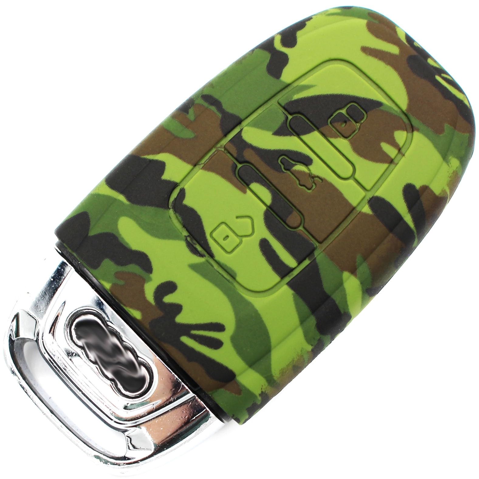 Schlüssel Hülle AC (nur Keyless Go) für 3 Tasten Auto Schlüssel Silikon Cover von Finest-Folia (Camouflage) von CYK www. CoverYourKey .de