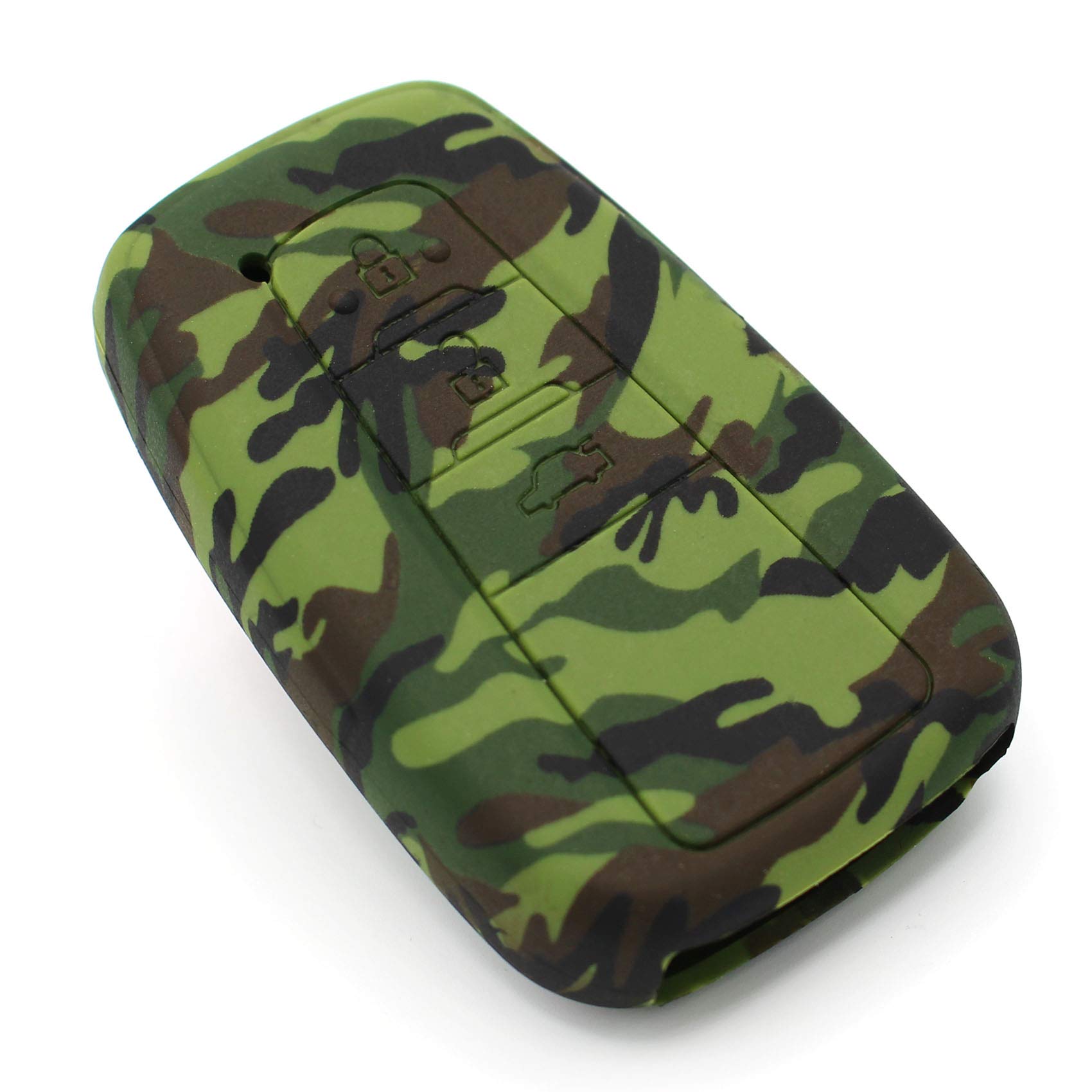 Schlüssel Hülle TE für 3 Tasten Auto Schlüssel Silikon Cover Schlüsselhülle Etui Schutzhülle (Camouflage) von CYK www. CoverYourKey .de