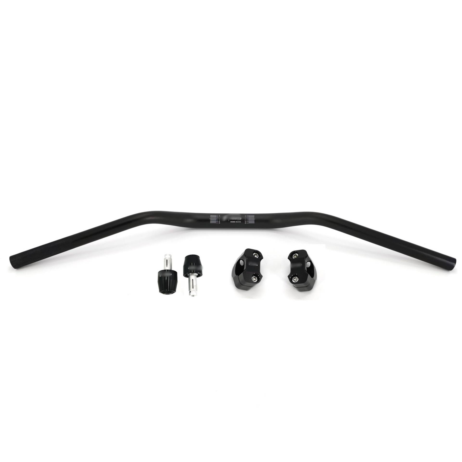 Fahrradlenker,Lenker,Motorrad Lenker,MTB Lenker Universal Aluminiumlegierung Motorradlenker 28mm 1-1/8 '' für Schmutz-Pit-Bike-Scrambler-Lenkrad (Color : Black Kits) von CYMKYQ