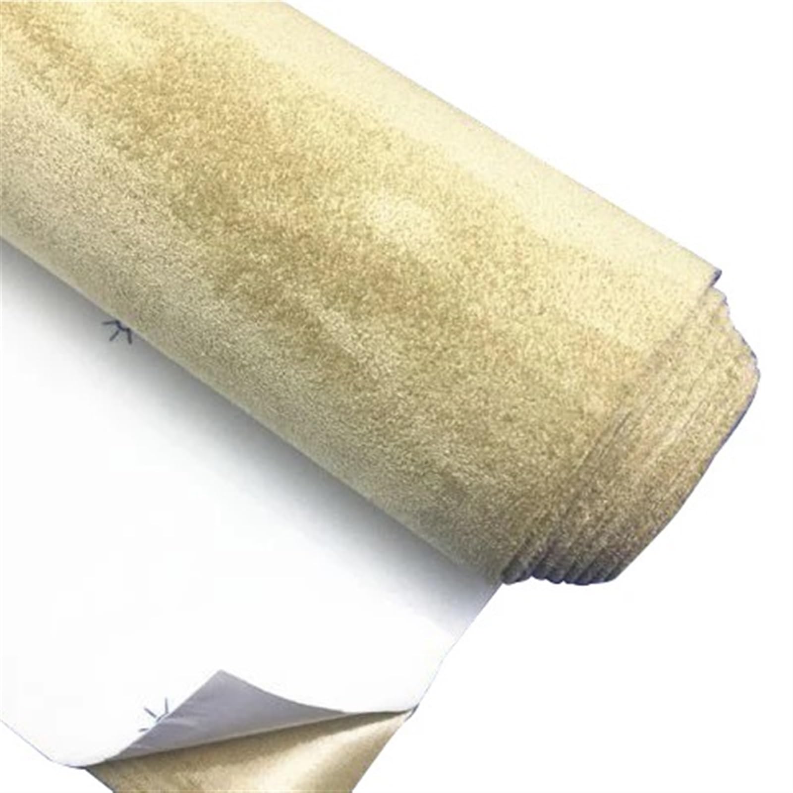 Wildlederstoff für Auto, selbstklebendes Klebetuch, Innenmodifikation, Auto-Umrüstung, Auto-Modifikation, Türverkleidung, Werkbank (Beige, 100 cm x 149 cm) von CYMQQQI