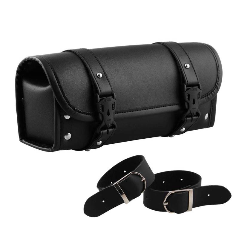 CYSKY Motorrad Werkzeugtasche PU Leder Vorder- und Hintergabel Werkzeugtasche Motorrad Seitentasche für Harley Yamaha, Honda, Kawasaki, Suzuki Motorräder von CYSKY