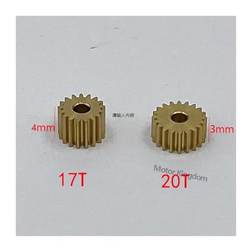 0. Modulus 17T 20T Teeth Copper Metal Gear electronic starter Spindle Gearwheel Fit 2mm Shaft CZAOINCU(20T 1.98mmHole) von CZAOINCU