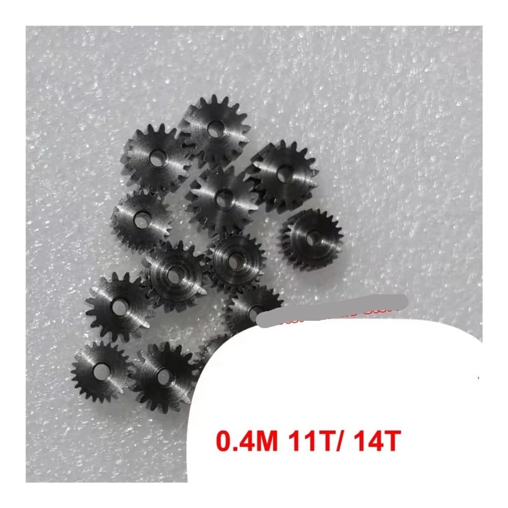 0.4M Modulus 11T/14T Teeth High-Wear Resistance Steel Metal Gear electronic starter Transimission Gear For 2mm shaft hole CZAOINCU(11 Teeth) von CZAOINCU