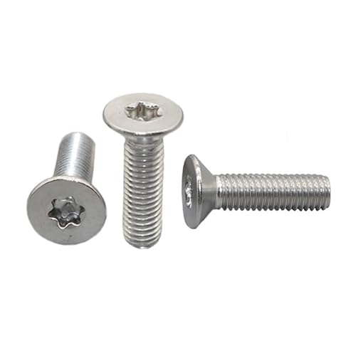 10pcs Six-Lobe Torx Flat Countersunk Head Screw Bolt M1.4 M1.6 M2 M2.5 M3 M4 M5 M6 M8 304 A2-70 Stainless Steel GB2673 CZAOINCU(22mm X10pcs,M1.6) von CZAOINCU