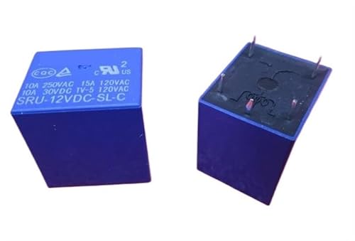 12V relay SRU-12VDC-SL-C SRU-DC12V-SL-C SRU12VDCSLC 12VDC 12V DC12V 10A 250VAC DIP5 CZAOINCU(100PCS) von CZAOINCU