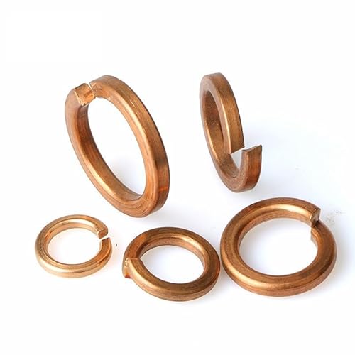 2-30 PCS Brass Spring Lock Washer M3 M4 M5 M6 M8 M10 M12 M14 M16 M18 Copper Washer CZAOINCU(M6-25 Pcs) von CZAOINCU