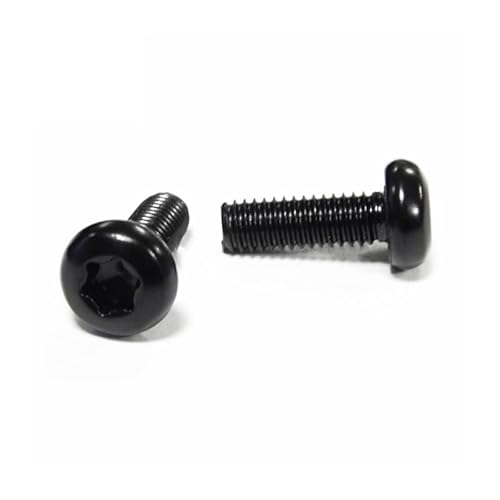 2-50pcs M2 M2.5 M3 M4 M5 M6 Black 304 Stainless Steel GB2672 Six-Lobe Torx Pan Head Screw Six Lobe Round Button Head Bolt CZAOINCU(3mm,10pcs M6) von CZAOINCU