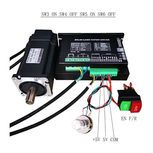 2 stes of NEMA 24 Brushless DC electronic starter with driver 48V 400W 3000rpm CZAOINCU von CZAOINCU