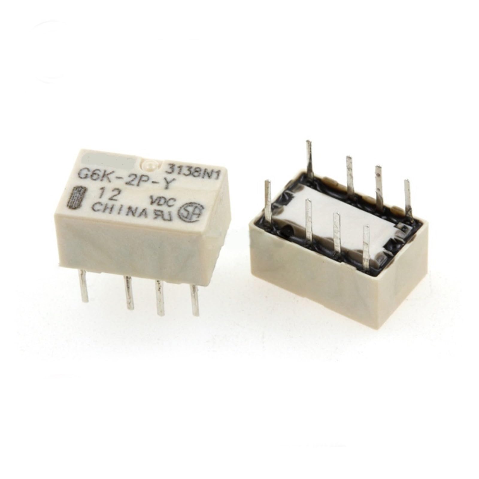 20PCS DIP Relays G6K-2P-Y 3VDC/5VDC/12VDC/24VDC 8PIN CZAOINCU(G6K-2P-Y 12VDC) von CZAOINCU