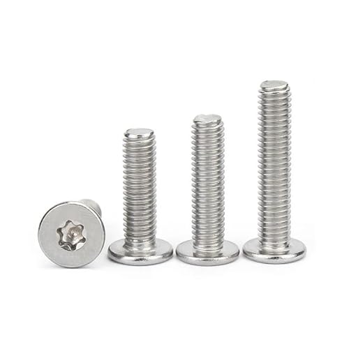 5/50pcs M1.6 M2 M2.5 M3 M4 M5 M6 M8 304 Stainless Steel cm Six-Lobe Ultra Thin Low Flat Wafer Head Screw Bolt CZAOINCU(20mm,10pcs M6) von CZAOINCU