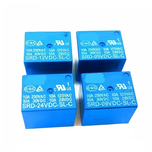 50pcs Relay SRD-05VDC-SL-C SRD-12VDC-SL-C SRD-24VDC-SL-C 5 Pin DC 5V 12V 24V 10A 250VAC 5PIN Power Relays CZAOINCU(SRD-24VDC-SL-C) von CZAOINCU