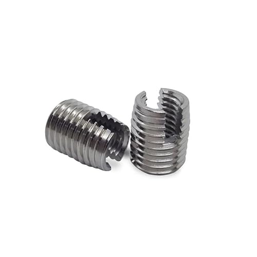 M2 M3 M4 M5 M6 M8 -M20 Stainless Steel 302 Style Threaded Metal Thread Repair Insert Self Tapping Inserts Slotted Screw Threaded CZAOINCU(M8 5pcs) von CZAOINCU