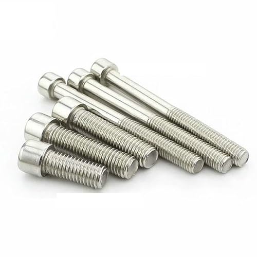 M8 M10 M12 201 Stainless Steel Screws Allen Hex Socket Head Screw Bolt Fastener CZAOINCU(2pcs M10x45 Full) von CZAOINCU