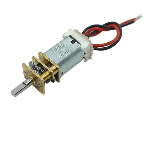 N20 Full Metal Gearbox Gear electronic starter DC 3V-6V 5V 80RPM Slow Speed Large Torque D-shaft Reduction electronic starter For Robot Car DIY CZAOINCU von CZAOINCU