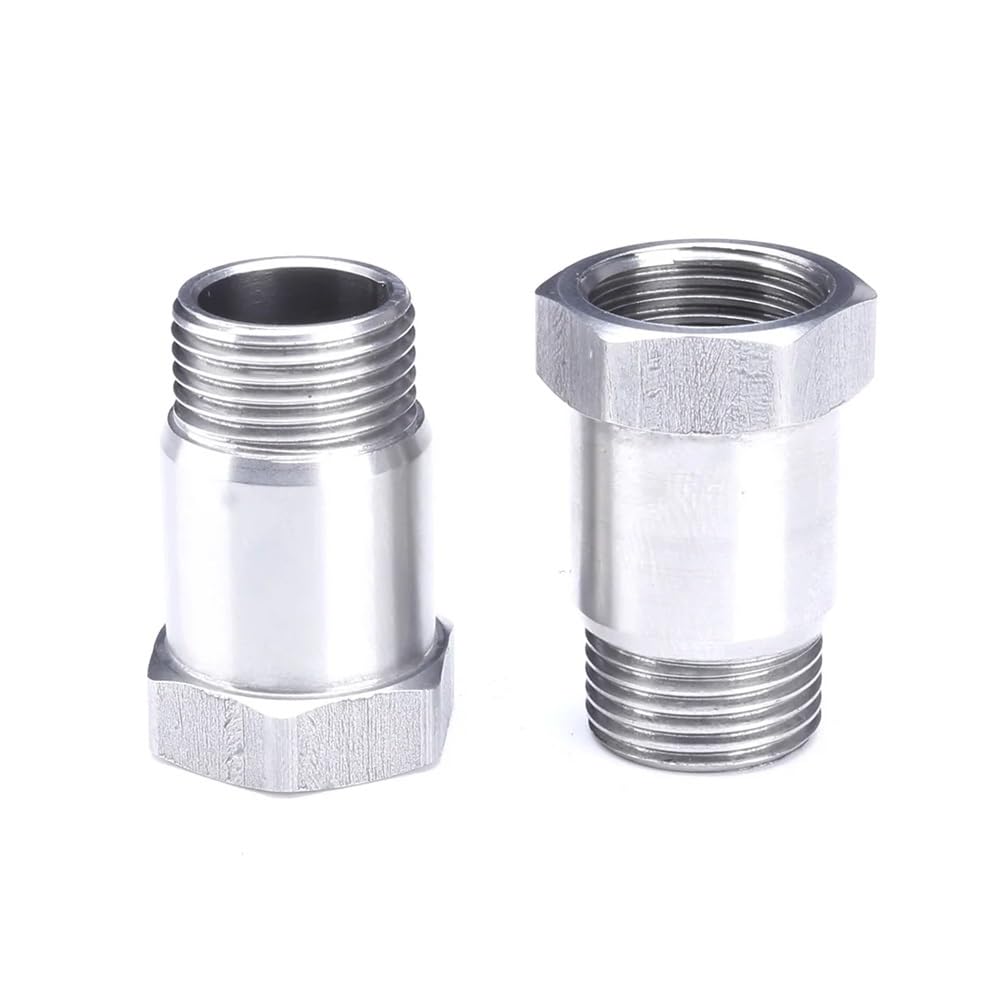 Oxygen Sensor Test Pipe Extension Extender Adapter Spacer M18 X 1.5 Bung Thread 304 Stainless Steel TT101306 CZAOINCU von CZAOINCU