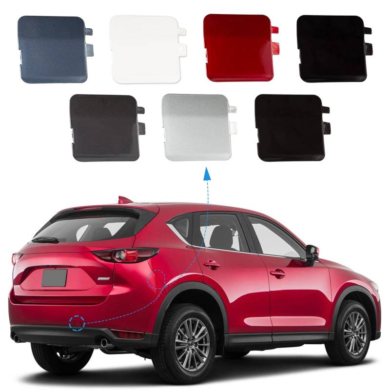 Abschlepphaken-Abdeckung für hintere Stoßstange, passend für Mazda CX-5 2017 2018 2019 2020 2021 KB8A50EK1BB KB8A-50EK1 (lila, rechte Beifahrerseite) Xinpinsai von CZShiYue