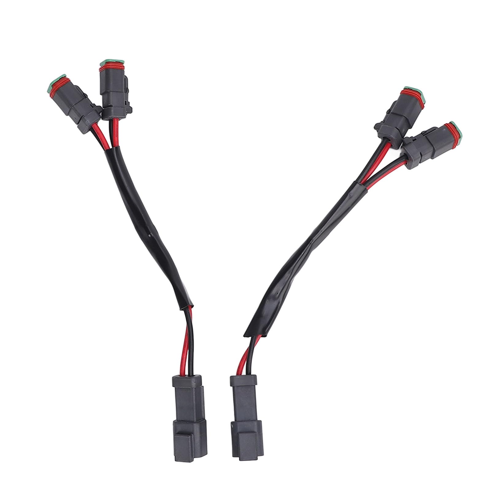 2PCS DT -Kabelbaumadapter für LED -Arbeitslichter, y -förmiges Dual -Output -Design, Hitzebeständige Stecker, Einfache Installation, Breite Kompatibilität 2PCS DT -Kabelbaumadapter für LED -Arbeitslichter, y -förmiges Dual -Output -Design, Hitzebeständige Stecker, Einfache Installation, Breite Kompatibilität von CaCaCook