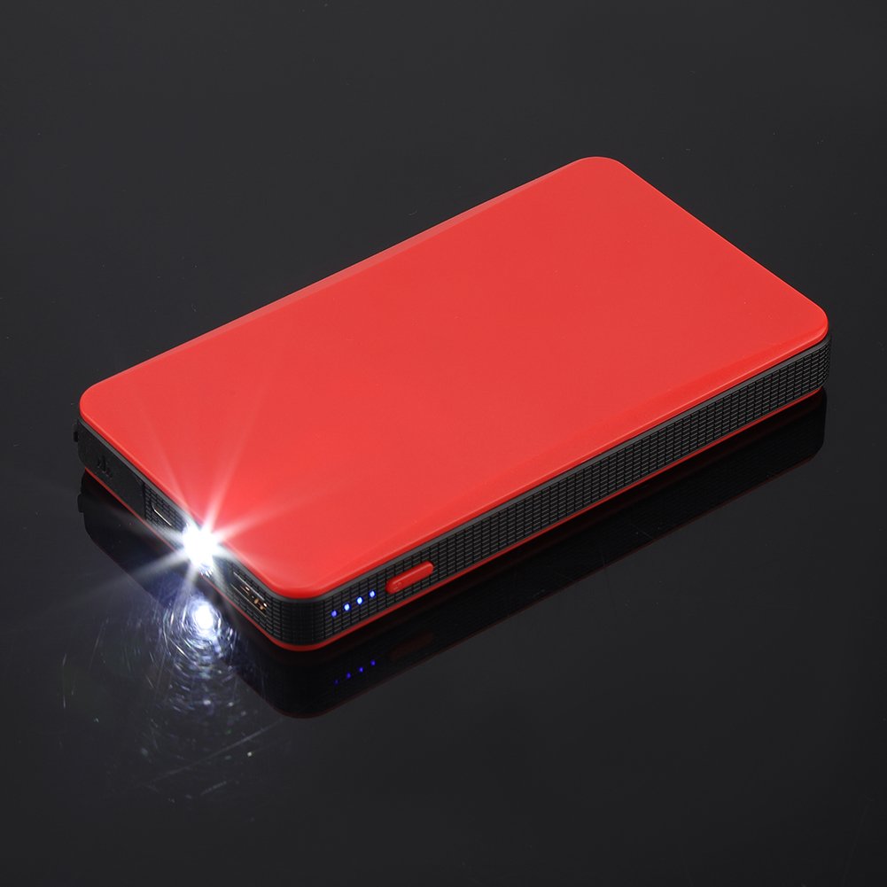 Auto-Starthilfe-Powerbank, Autobatterie-Starthilfe, Auto-Starthilfe-Motorbatterieladegerät Powerbank für Benzinmotor 3,0 L (Rot) von CaCaCook