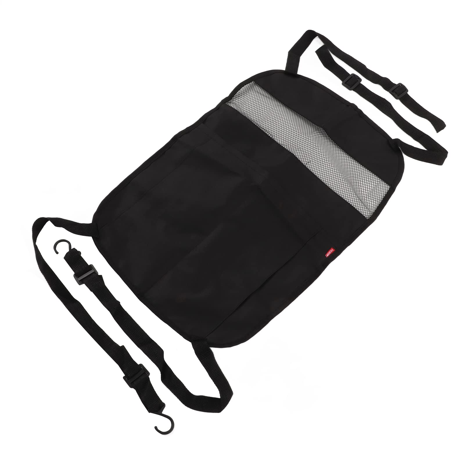 CaCaCook Auto-Netz-Organizer, Auto-Netztasche, Oxford-Stoff, 59 X 39 cm, Schwarz, Universeller Netz-Organizer für die Rückenlehne für Autos von CaCaCook