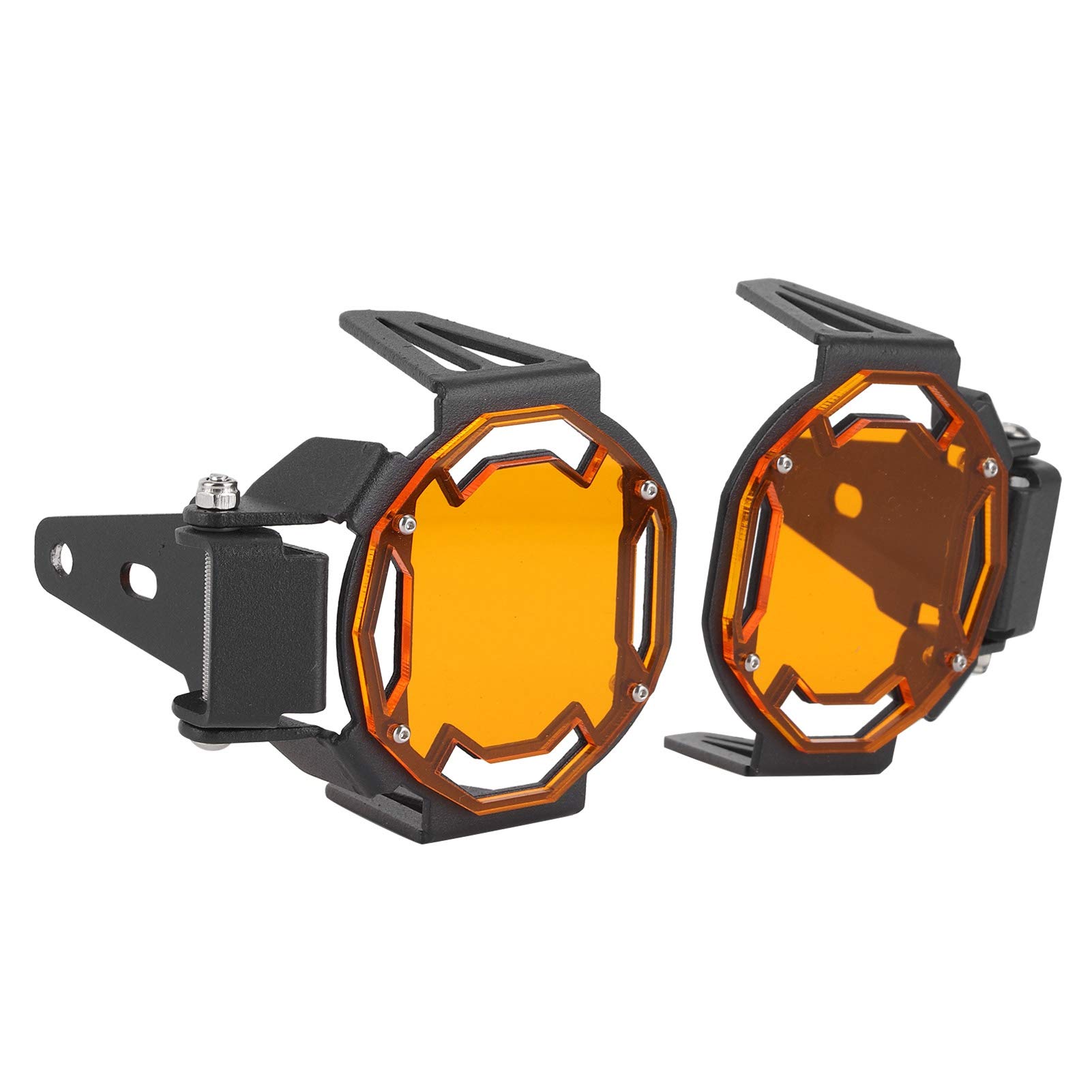 CaCaCook Motorrad-Nebelscheinwerferschutz, Motorrad-Nebelscheinwerferschutz, Schutzhülle, LED-Lampenschutz, Kompatibel für R1200GS R1250GS Adventure LC (Orange) von CaCaCook