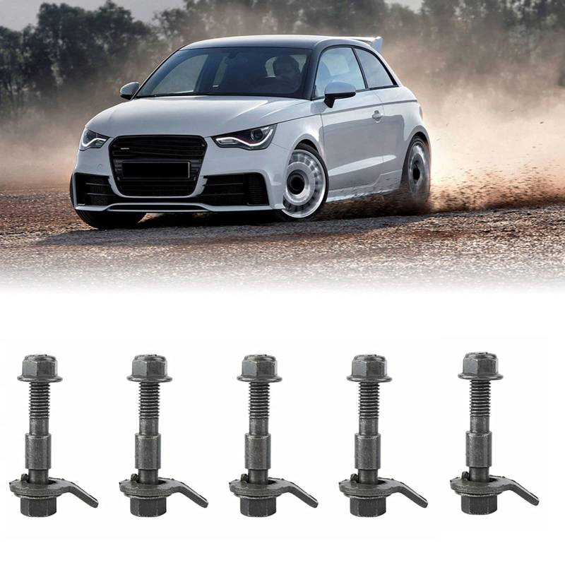 Camber Kit Nockenbolzen, 5 Stück Fahrzeuge Stahl Vierradausrichtung Einstellbare Camber Kit Nockenbolzen Armeegrün von CaCaCook