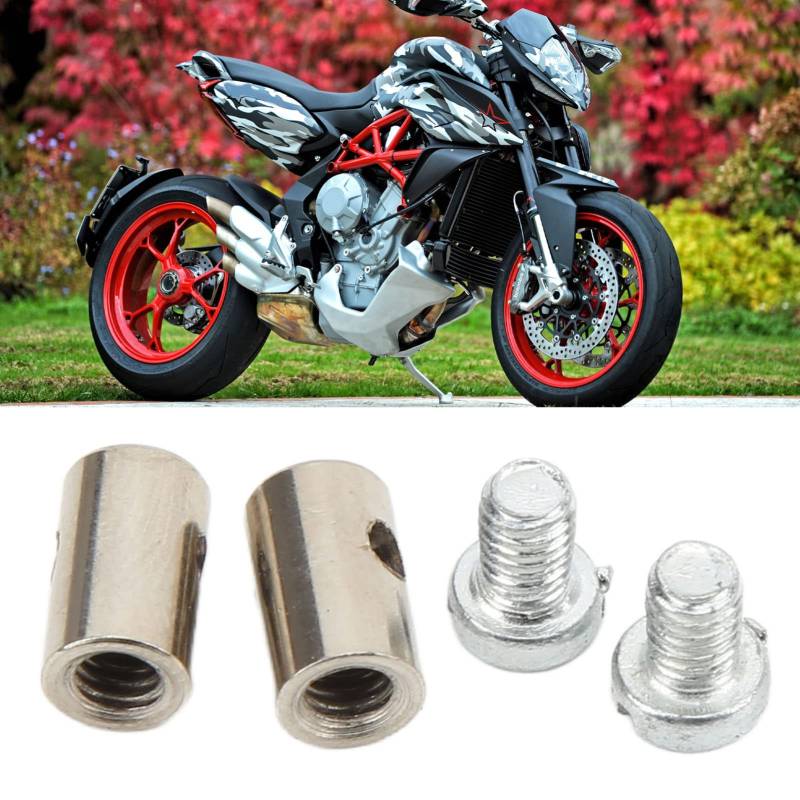 Lötfreie Kabelnippel, Lötfreie Motorrad-Gaszugnippel, 6 Mm/0,2 Zoll Universal-Metallbremsleitungs-Drosselklappen-Choke-Ende für Auto-Motorrad-Fahrrad von CaCaCook