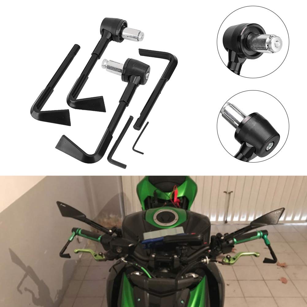 Motorrad-Bremsschutzhebel, CNC-Motorrad-Motorradschutz-Lenker (Schwarz) von CaCaCook