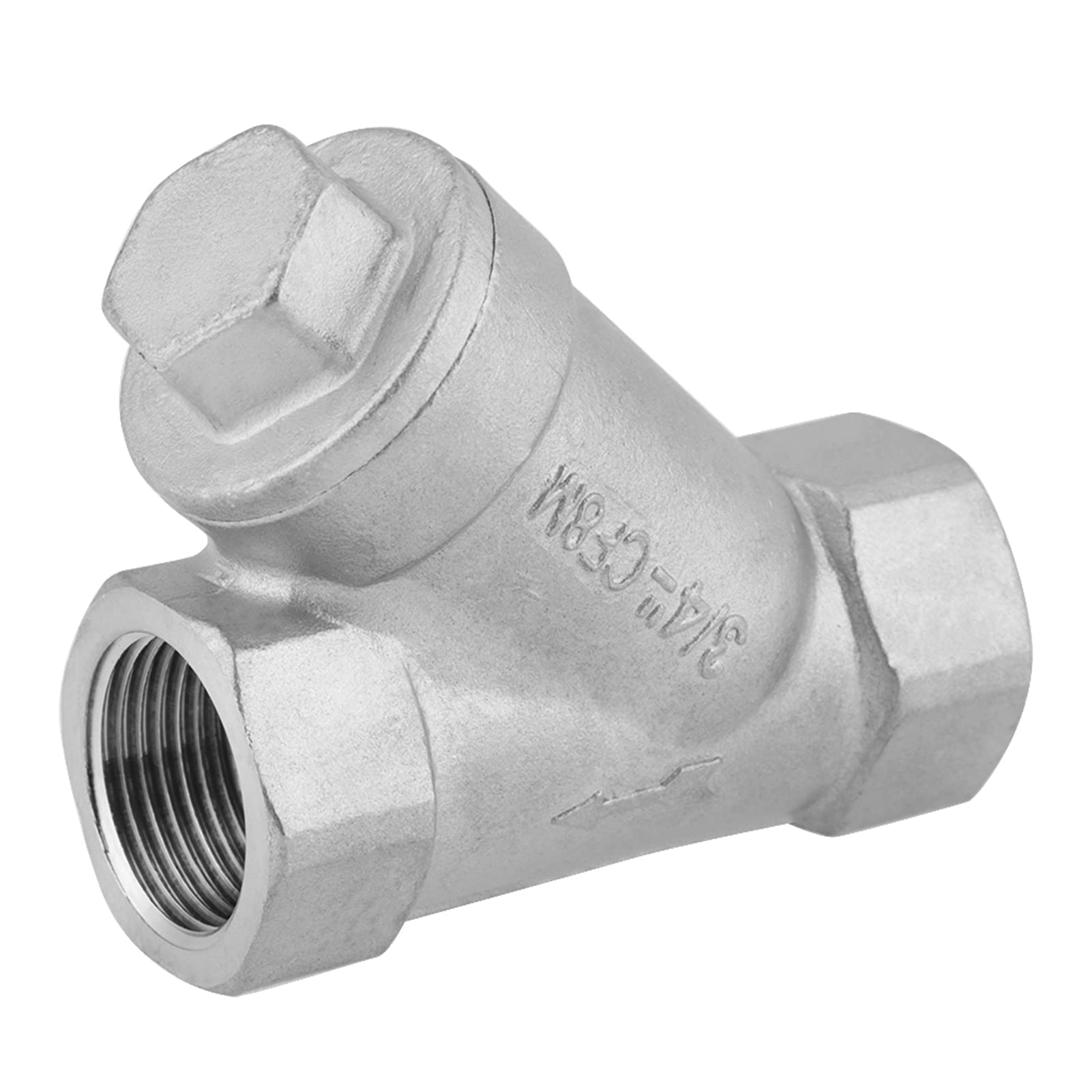 Rohr 3 4 Y-Sieb, DN20 PT-Gewinde Edelstahl Y-Siebpumpenfilter für Wasser, Öl, Gas von CaCaCook