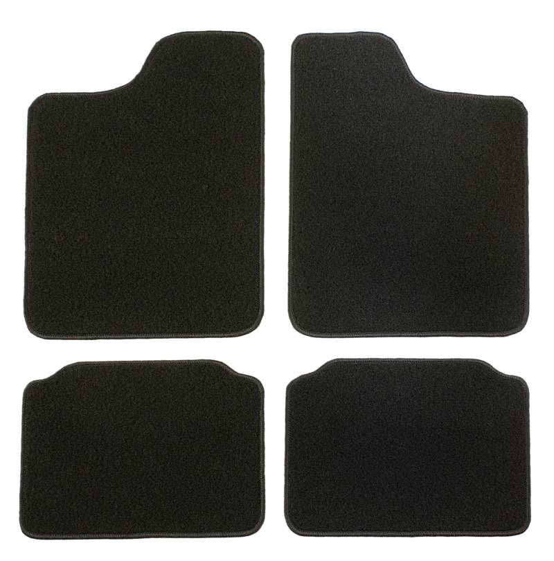 CaTex 36205150200 NN Lux Teppiche, Schwarz, Set von 4 von CaTex