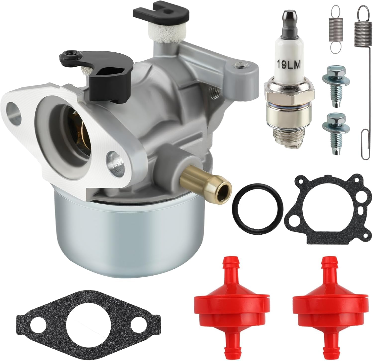 Caalii 675 190CC Vergaser-Kit für 6,25 PS 6,75 PS Schubmäher 190 cc 675 Serie Motor Craftsman Troy Bilt TB230 725EX Toro 22 Recycler Rasenmäher Vergaser 799866 790845 799871 796707 794300 4 von Caalii