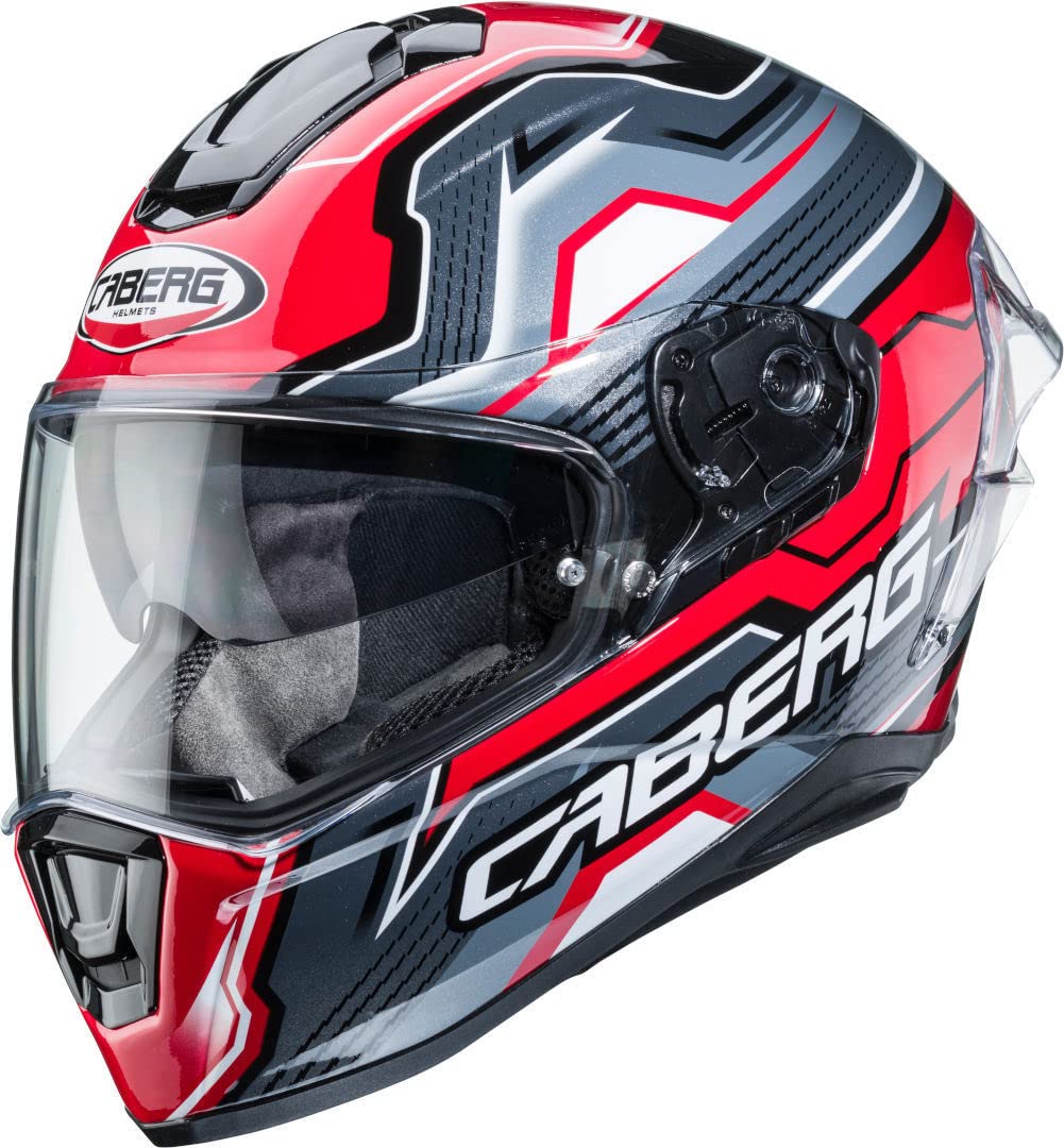 Caberg Drift Evo LB29 Schwarz/Grau/Rot M ECE 22.05 Motorrad von Caberg