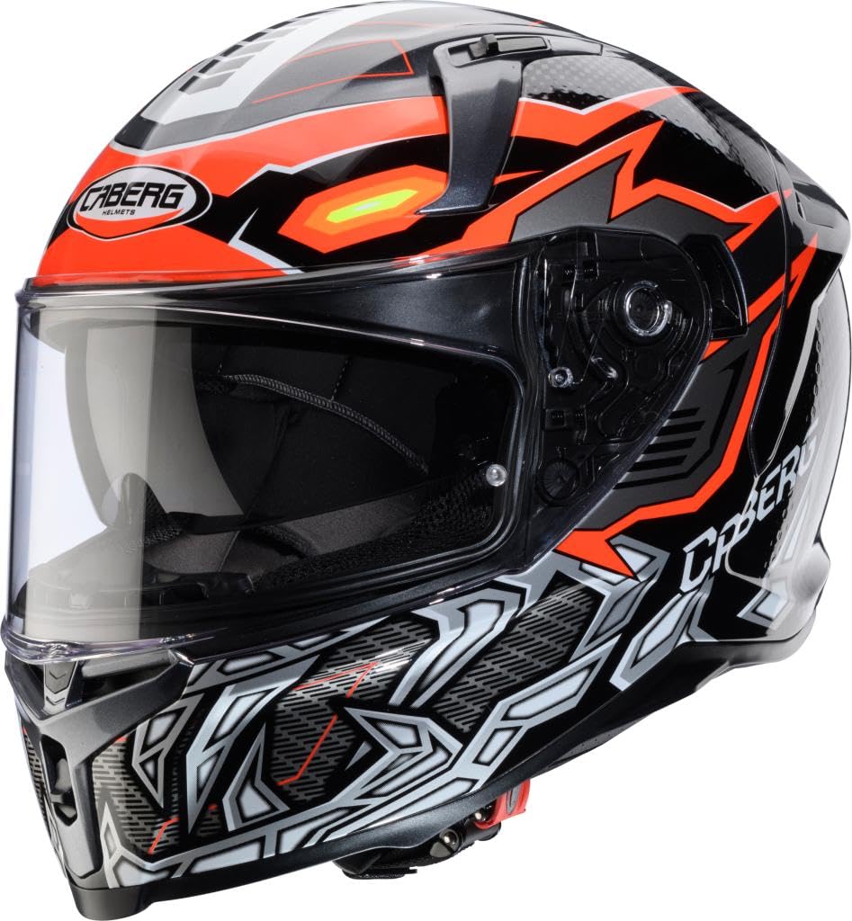 CABERG HELMET AVALON X GURKHA BLACK/GREY/ORANGE FLUO XS von Caberg