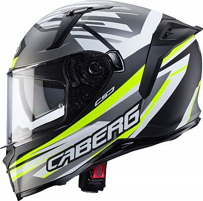 Caberg Avalon X Kira, Integralhelm - Matt Grau/Weiß/Neon-Gelb - M von Caberg