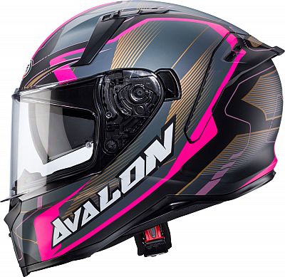 Caberg Avalon X Optic, Integralhelm - Matt Grau/Schwarz/Pink - M von Caberg