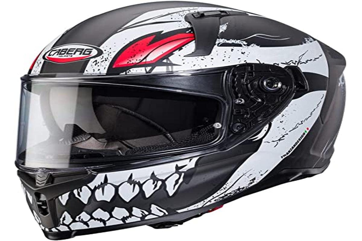 CABERG Helmet Avalon X Punk MATT Grey / White / RED M von Caberg