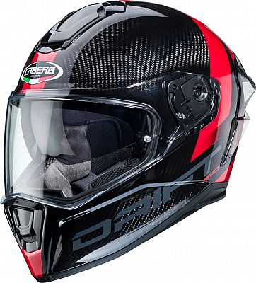 Caberg Drift Evo Carbon Sonic, Integralhelm - Schwarz/Grau/Rot - XL von Caberg