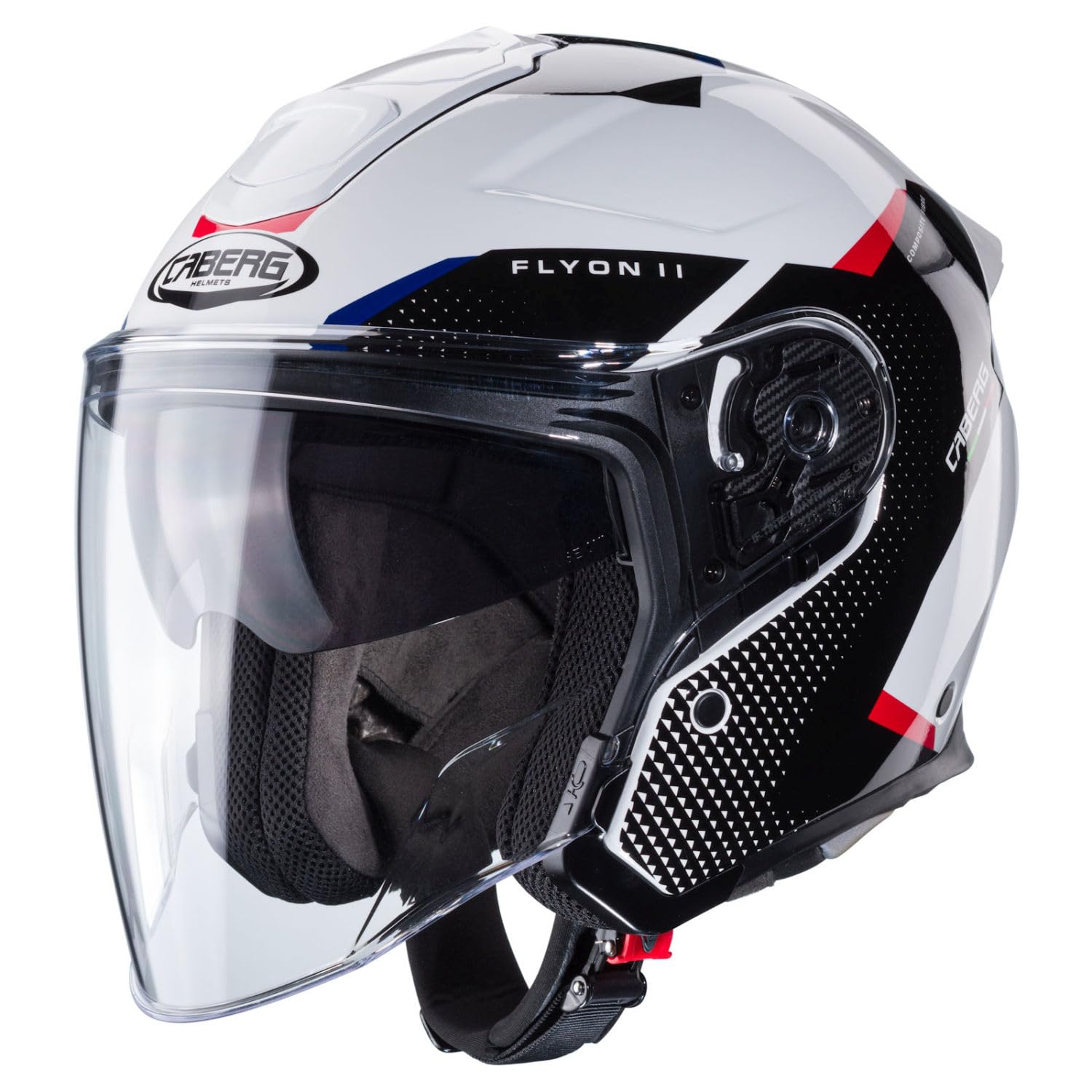 CABERG HELMET FLYON II BOSS WHITE/RED/BLUE L von Caberg