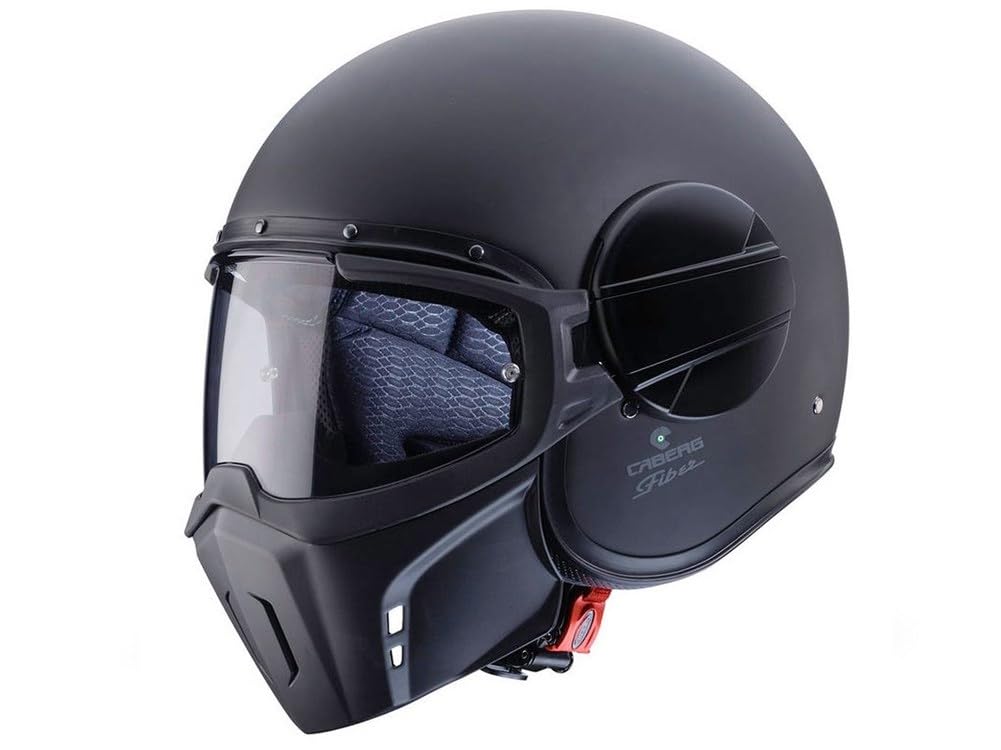 CABERG Unisex Ghost Helmet, MATT Black, L 59 von Caberg