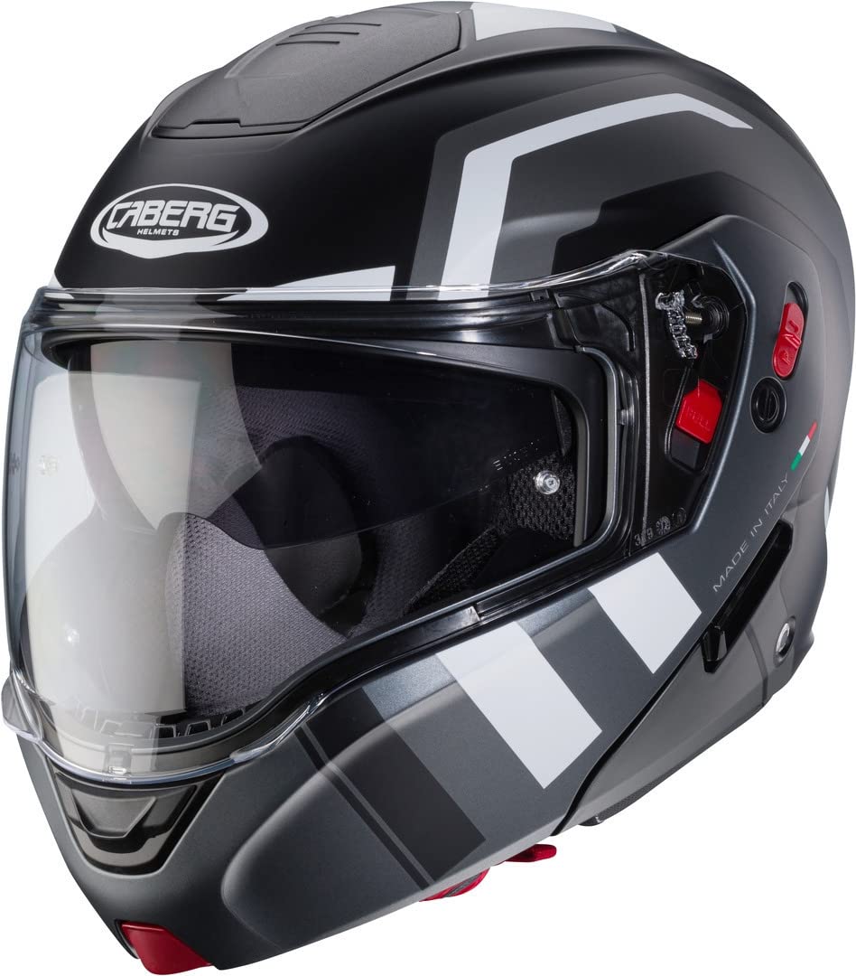 Caberg Horus X Road Klapphelm, schwarz matt/grau, L (59/60) von Caberg