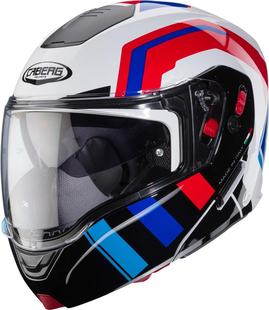 CABERG Helmet Horus X Road White / Black / RED / Blue XS von Caberg