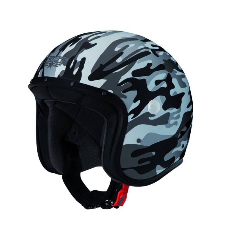 Caberg Jethelm Freeride Commander Camouflage weiß matt/grau, Größe XL von Caberg