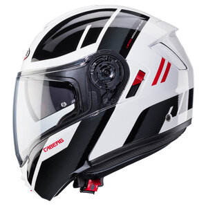 Caberg Levo X Manta Klapphelm Weiss Anthrazit Schwarz Rot von Caberg