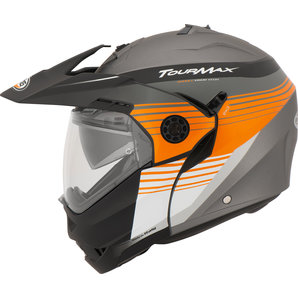 Caberg Tourmax Titan Klapphelm Matt Schwarz Orange von Caberg