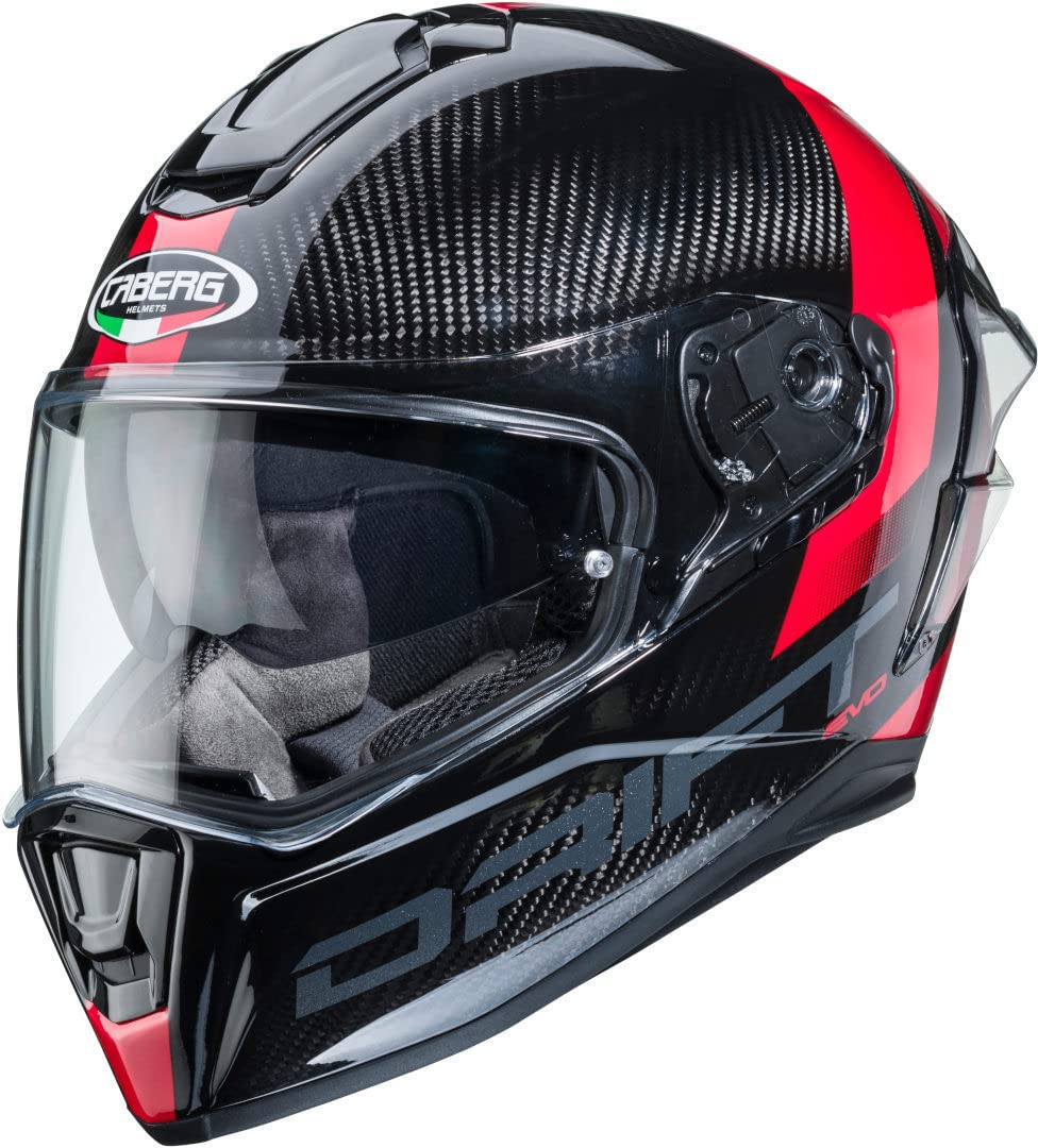 DRIFT EVO CARBON SONIC ANTHRACITE/RED XL von Caberg