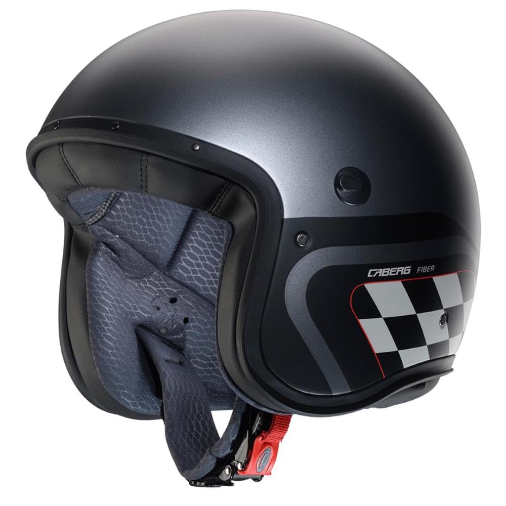 Helm Caberg Freeride X ECE06 Daytona O9 Metallic grau/schwarz/weiß Größe M (57-58 cm) von Caberg