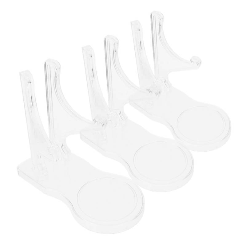 Cabilock 3 Stück Präsentationsständer für Geschirr Untertassen-Organizer-Ständer Präsentationsständer für Tasse Untertassen Tassenständer Becherhalter für Milchtee Acryl Transparent von Cabilock