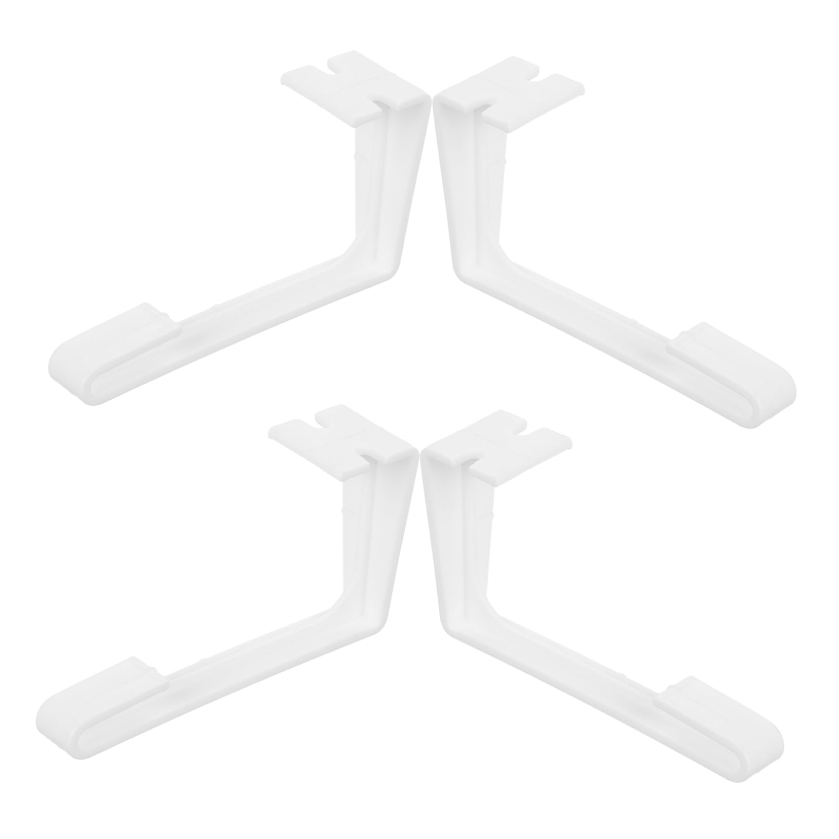 Cabilock 4 Stück Gardinenhalter Vorhang Fensterstopper für Wohnmobile RV-Fenster-Raffhalter multifunktionale Seitenvorhänge Halterungen für Wohnmobil-Innenvorhänge Plastik pp Weiß von Cabilock
