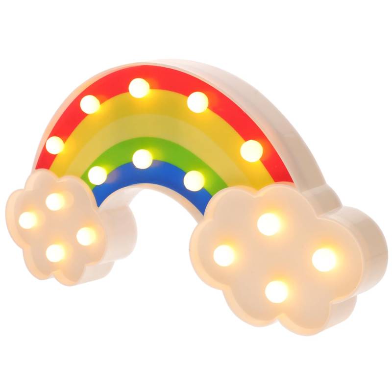 Cabilock Regenbogen-Einstelllampe Solar- Raumleuchten für Schlafzimmer Schlafzimmerlampe Büro LED kinderlampe kinderlicht Decor Schlafzimmer Nachtlampe Regenbogen-Nachtlicht für Mädchen PVC von Cabilock